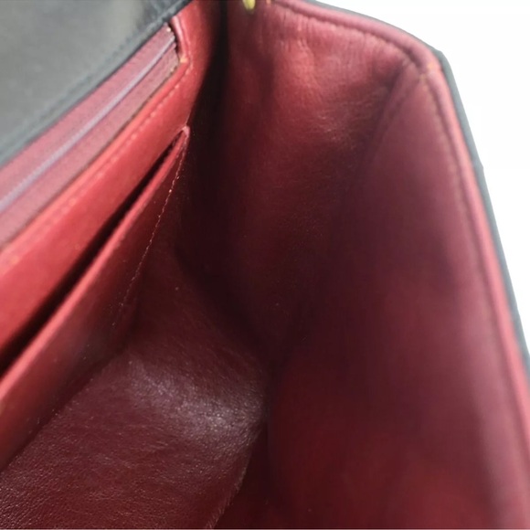 CHANEL DIANA 25 Single Flap Quilted Logo Lambskin Chain Bag and wallet - Picture 12 of 17